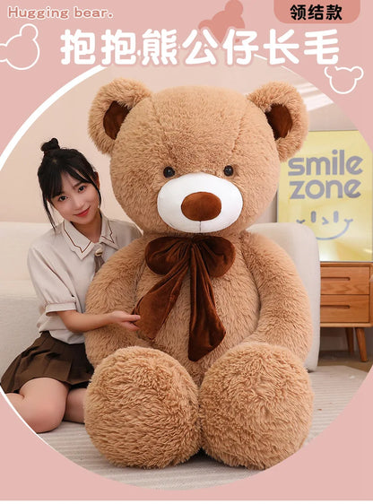 1,2m Huge Teddy Bear Plush Toys Giant Whole Hug Stuffed Animal Birthday Valentines Day Gift Soft Pillow Dolls for Girlfriend