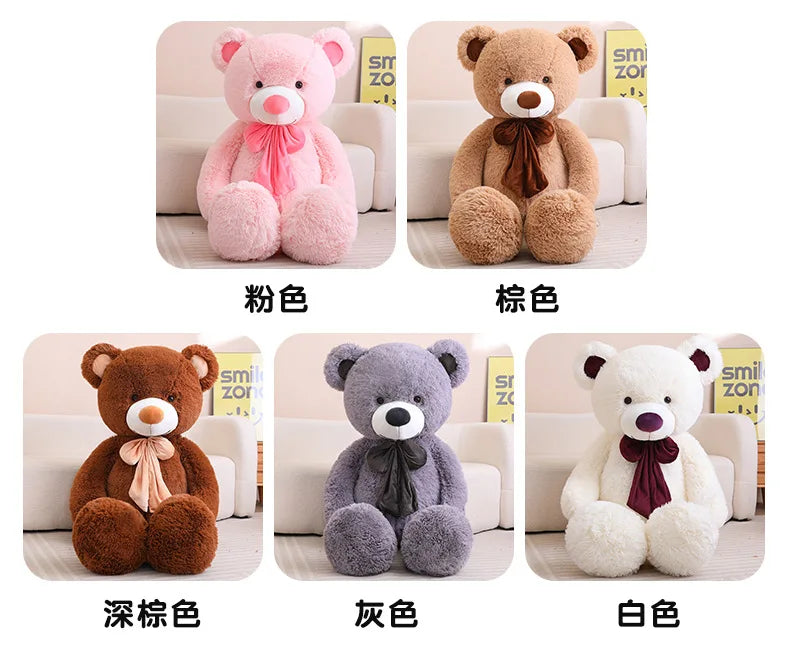 1,2m Huge Teddy Bear Plush Toys Giant Whole Hug Stuffed Animal Birthday Valentines Day Gift Soft Pillow Dolls for Girlfriend