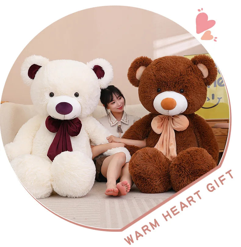 1,2m Huge Teddy Bear Plush Toys Giant Whole Hug Stuffed Animal Birthday Valentines Day Gift Soft Pillow Dolls for Girlfriend